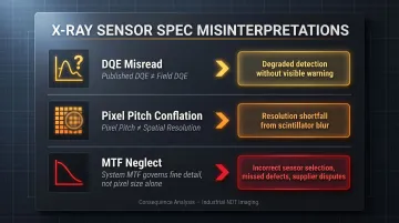 Three common X-ray sensor specification misinterpretations and their real-world consequences