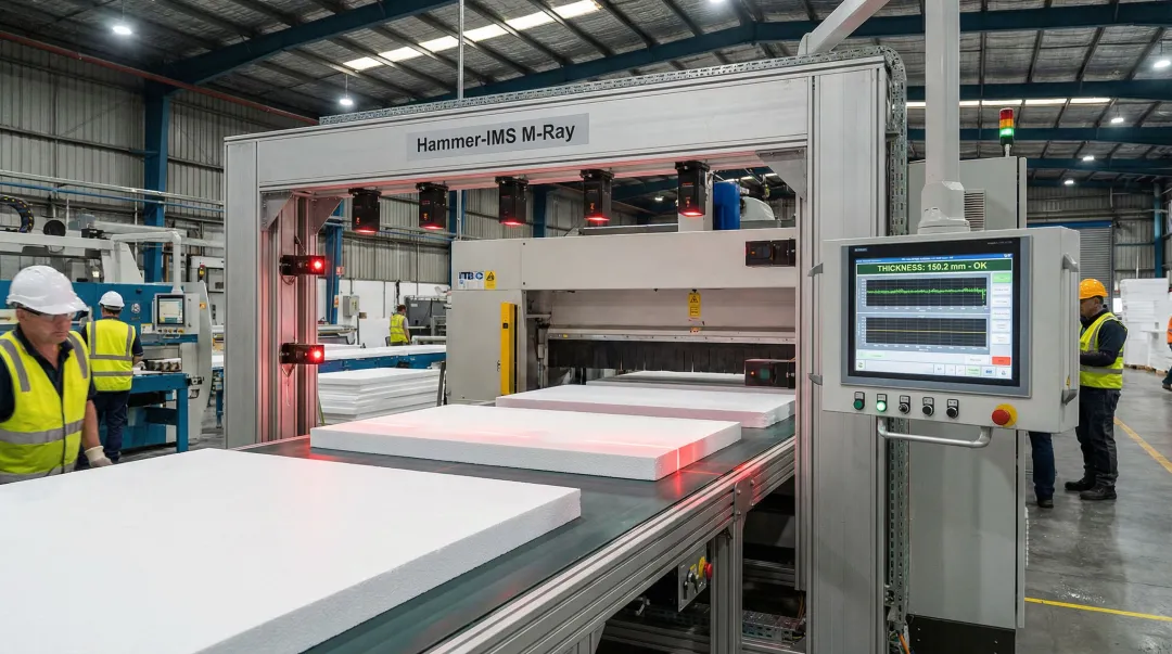 Hammer-IMS M-Ray inline non-contact EPS panel measurement system in operation