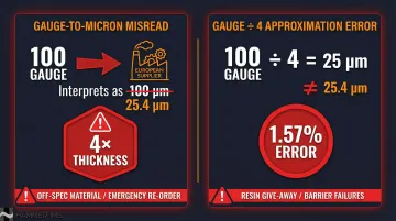 Two common film thickness unit conversion errors and their production consequences