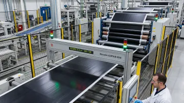 Marveloc-CURTAIN-MINI inline electrode coating thickness measurement sensor on production line