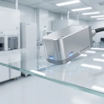 M-Ray millimeter wave sensor system inspecting glass sheets for quality control