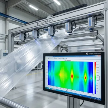 Multi-sensor defect mapping system scanning wide material surface in production line