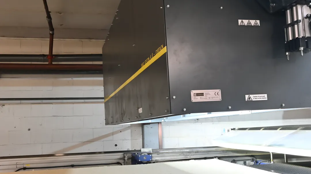 Advanced defect inspection equipment analyzing industrial materials