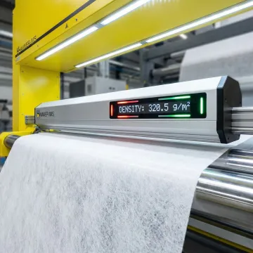 M-Ray contactless measurement system for needle punching quality control