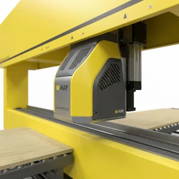 M-Ray sensor technology measuring industrial material thickness