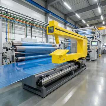 Industrial basis-weight gauge system monitoring continuous web process in manufacturing facility