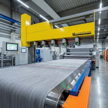 Industrial inline basis-weight measurement system installed on production line