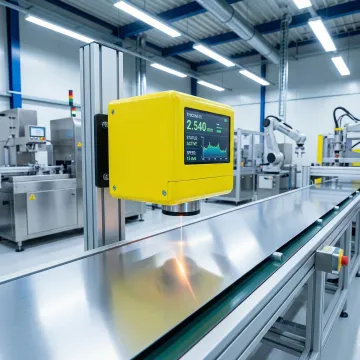 M-Ray millimeter wave thickness measurement sensor in operation