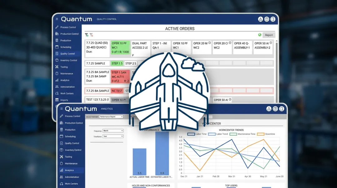Infor CloudSuite Industrial ERP aerospace manufacturing dashboard interface screenshot