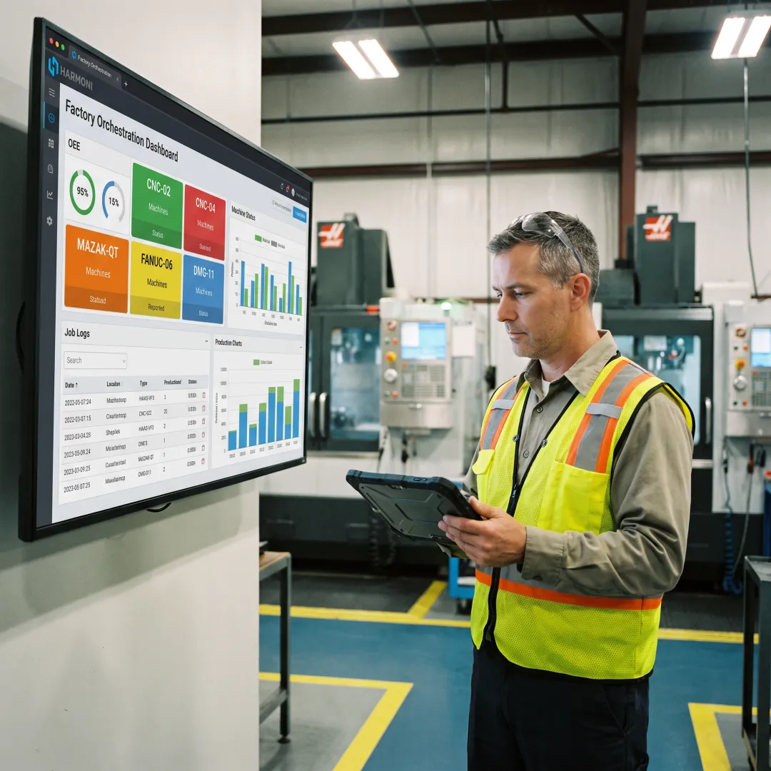 CNC Machine Monitoring Dashboard