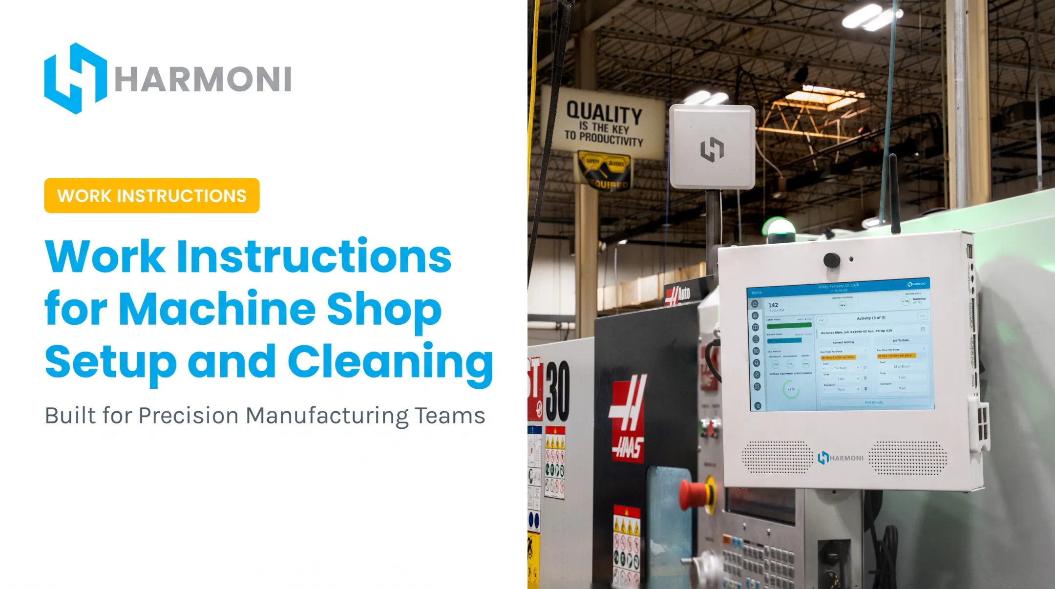 Work Instructions for Machine Shop Setup and Cleaning