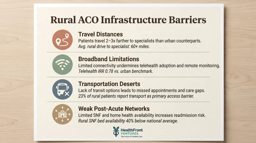 Four geographic and infrastructure barriers rural ACOs face in care coordination