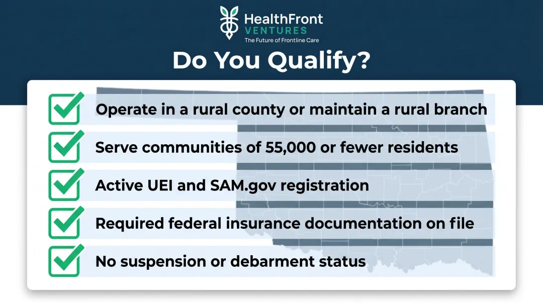 Oklahoma RHT Program microgrant eligibility checklist five requirements for qualifying organizations