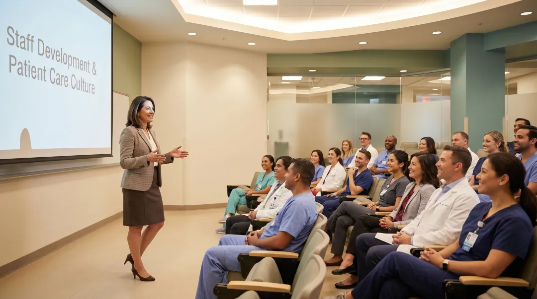 Healthcare organization leadership team investing in rural workforce culture and career development