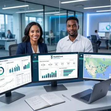 Healthcare workforce reporting dashboard and analytics team