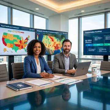 Rural health transformation analytics dashboard and planning session