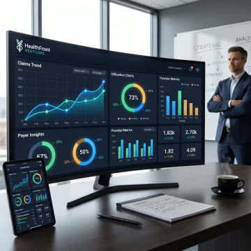 Healthcare claims analytics dashboard for health plans