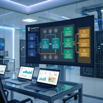 Healthcare data warehouse architecture and reporting workflow