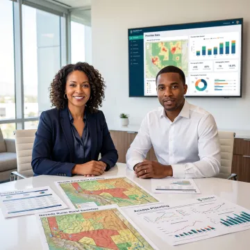 Nevada rural healthcare planning team reviewing access data