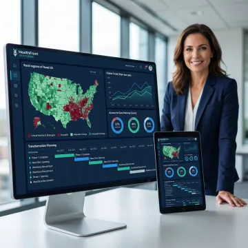 Rural health transformation analytics dashboard