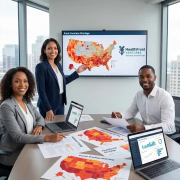 Rural healthcare transformation analytics dashboard and planning session