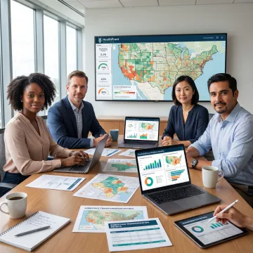 Rural health transformation analytics dashboard and planning session