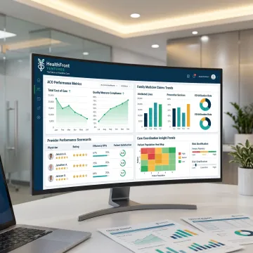 Healthcare analytics dashboard for family medicine ACO performance