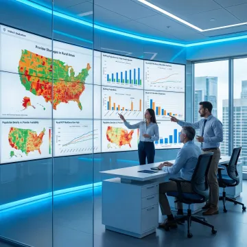 Rural healthcare workforce planning dashboard