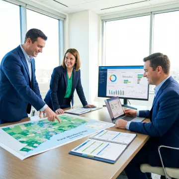 Rural healthcare planning team reviewing Connecticut workforce data