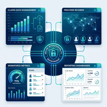 Integrated healthcare data systems visualization