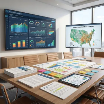 Rural healthcare analytics dashboard and planning session