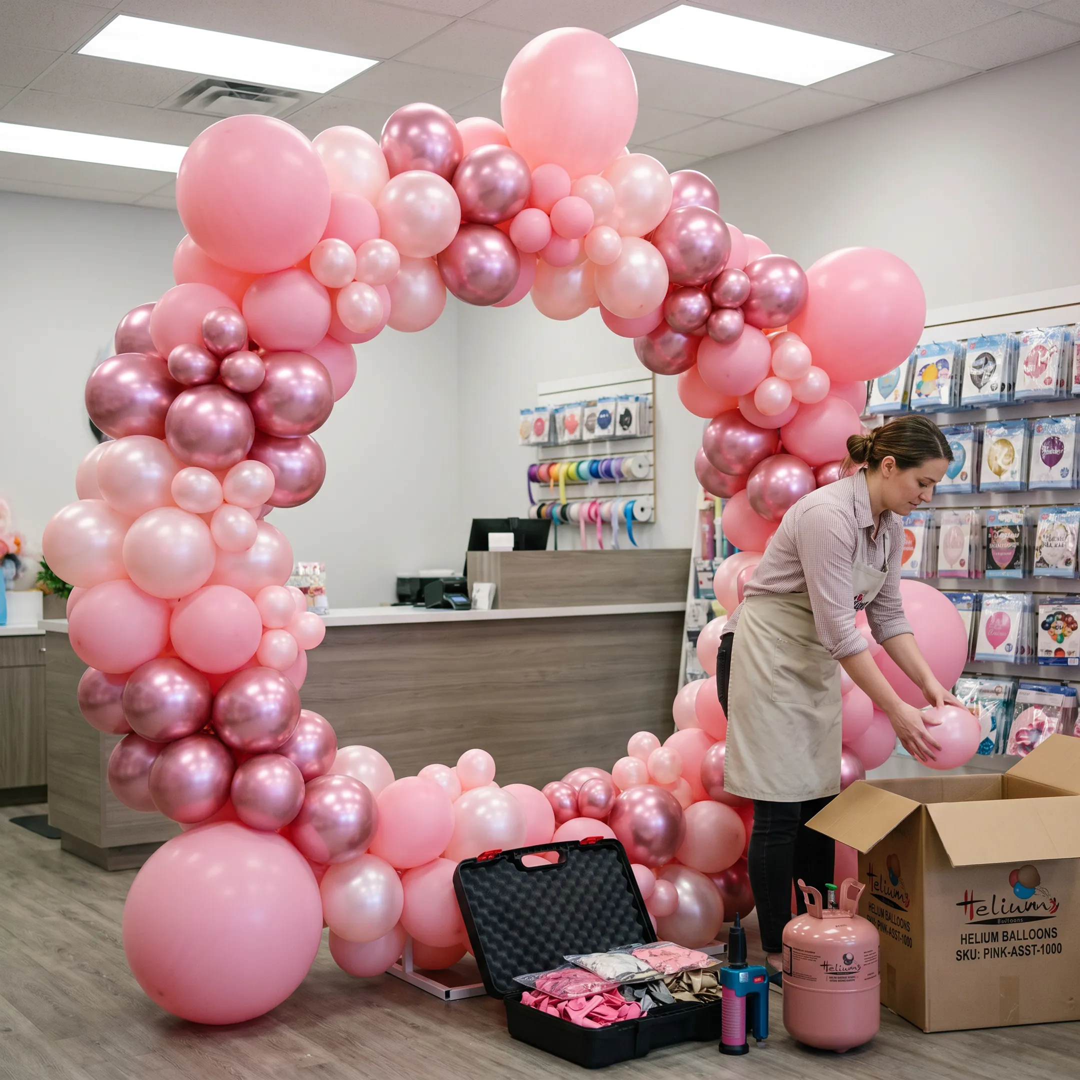 Event decorator with balloons