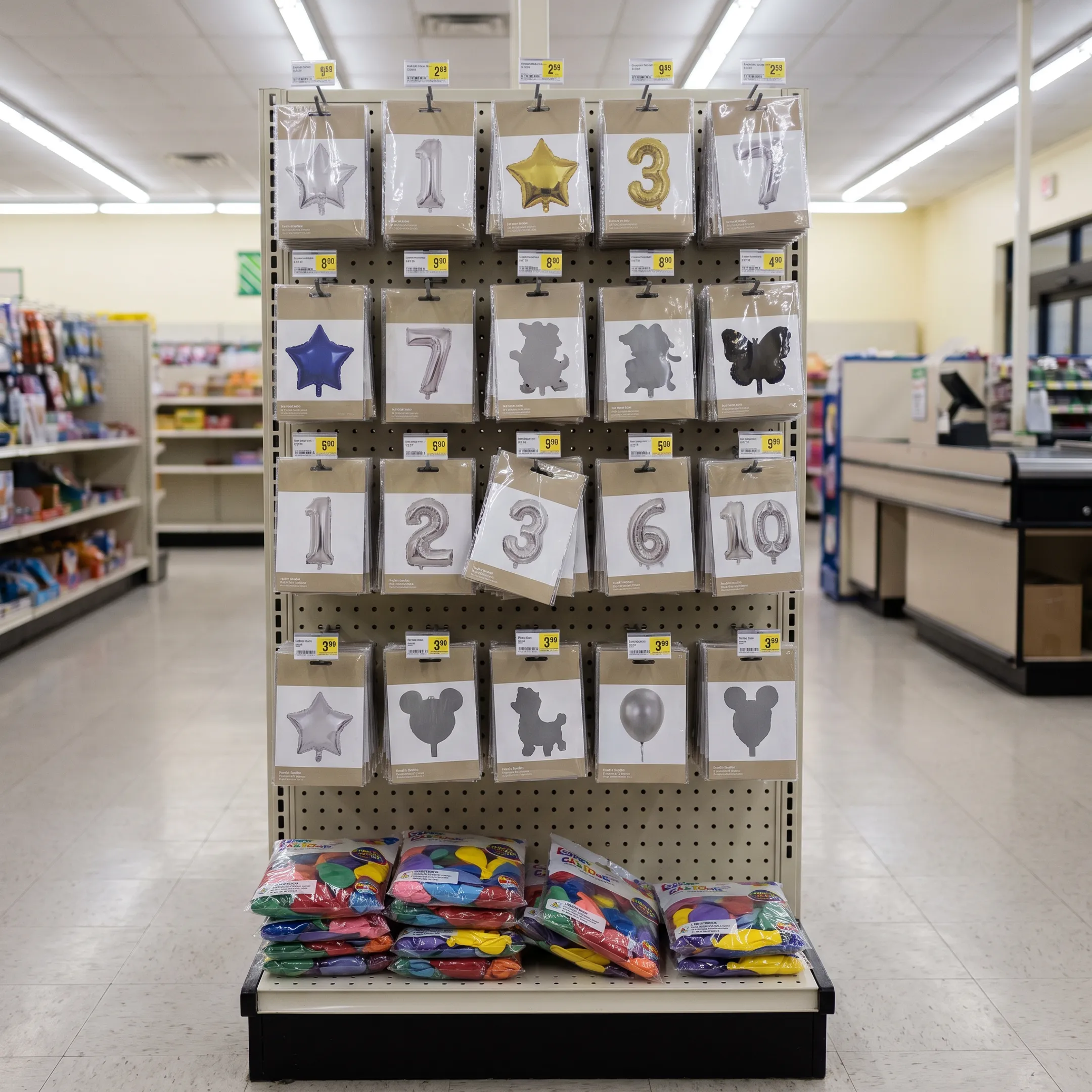 Dollar store balloon aisle