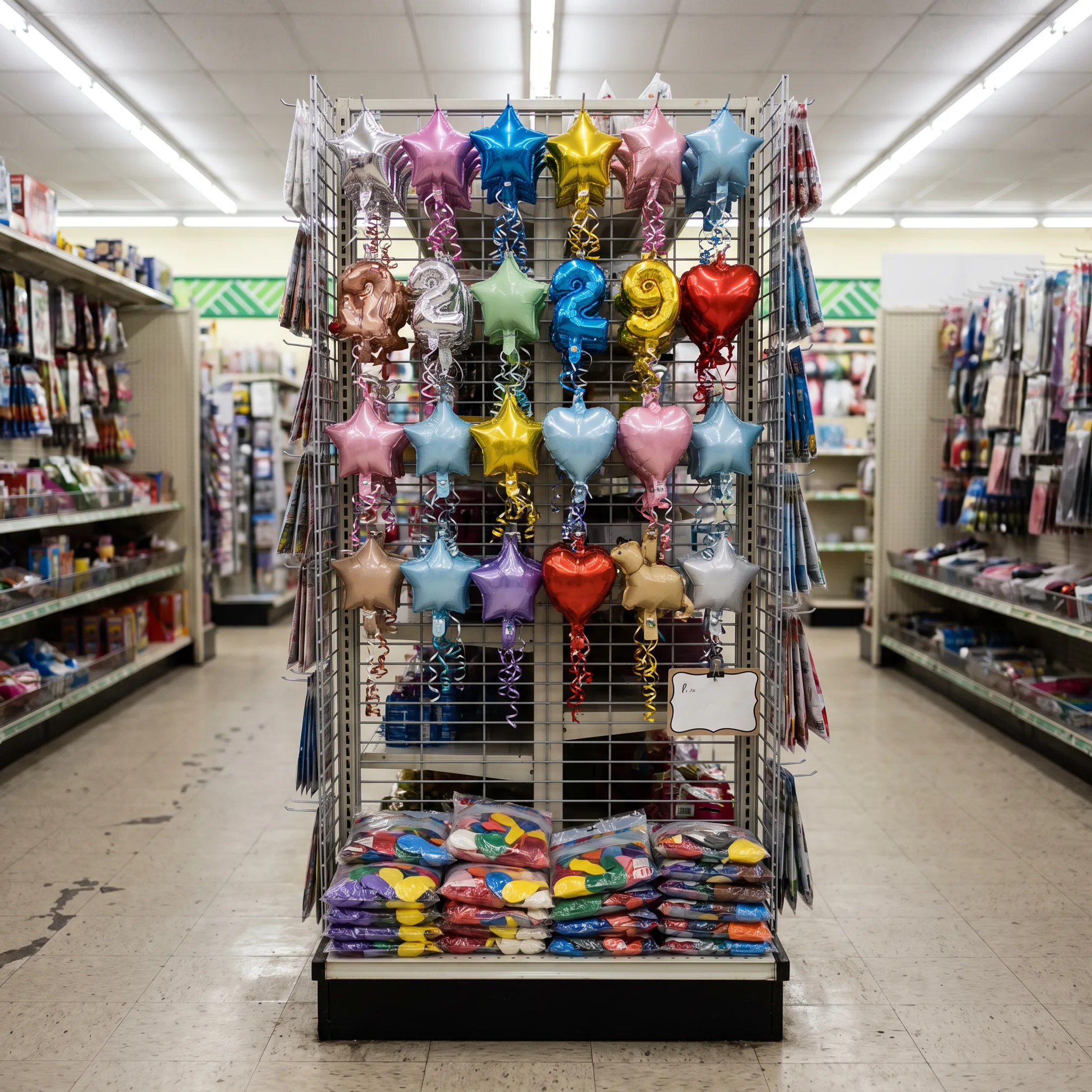 Dollar store balloon display