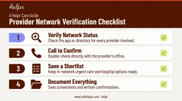 Four-step checklist to prevent surprise out-of-network medical bills