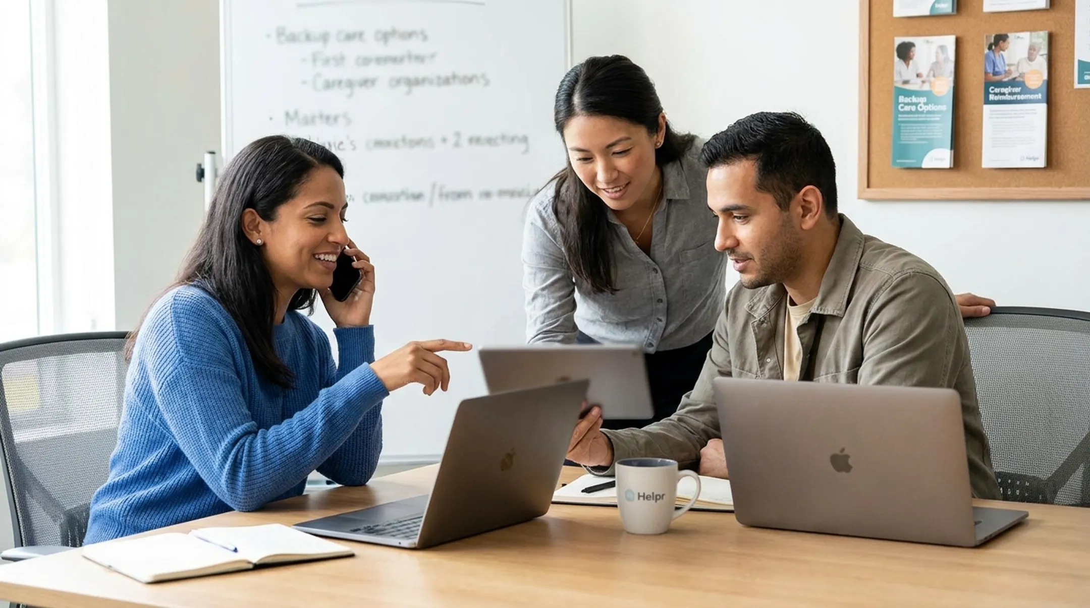 Helpr backup care platform connecting employees with vetted caregivers