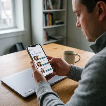 Employee reviewing family care options