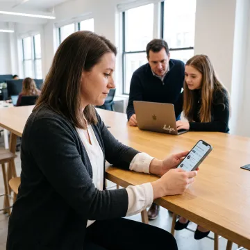 Employee using family care benefits at work