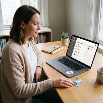 Person shopping for FSA and HSA eligible health essentials online