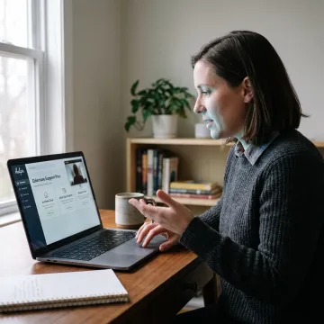 Care specialist helping an employee explore elder-care support