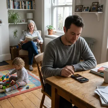 Employee using caregiver support app