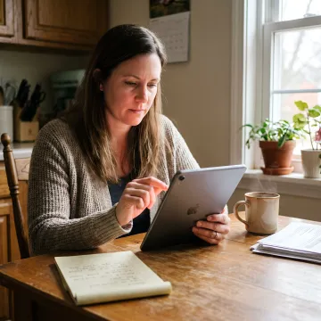 Care specialist coordinating elder support