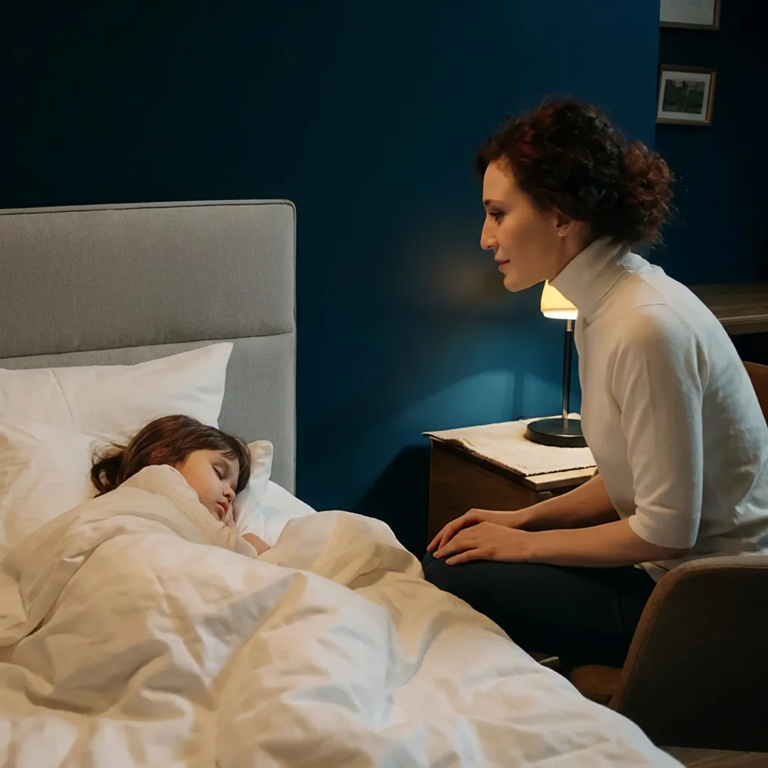 Caregiver providing overnight in-home care