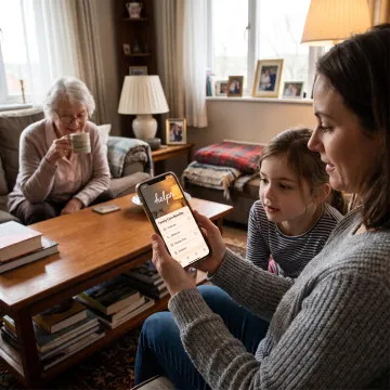 Employee reviewing family care options