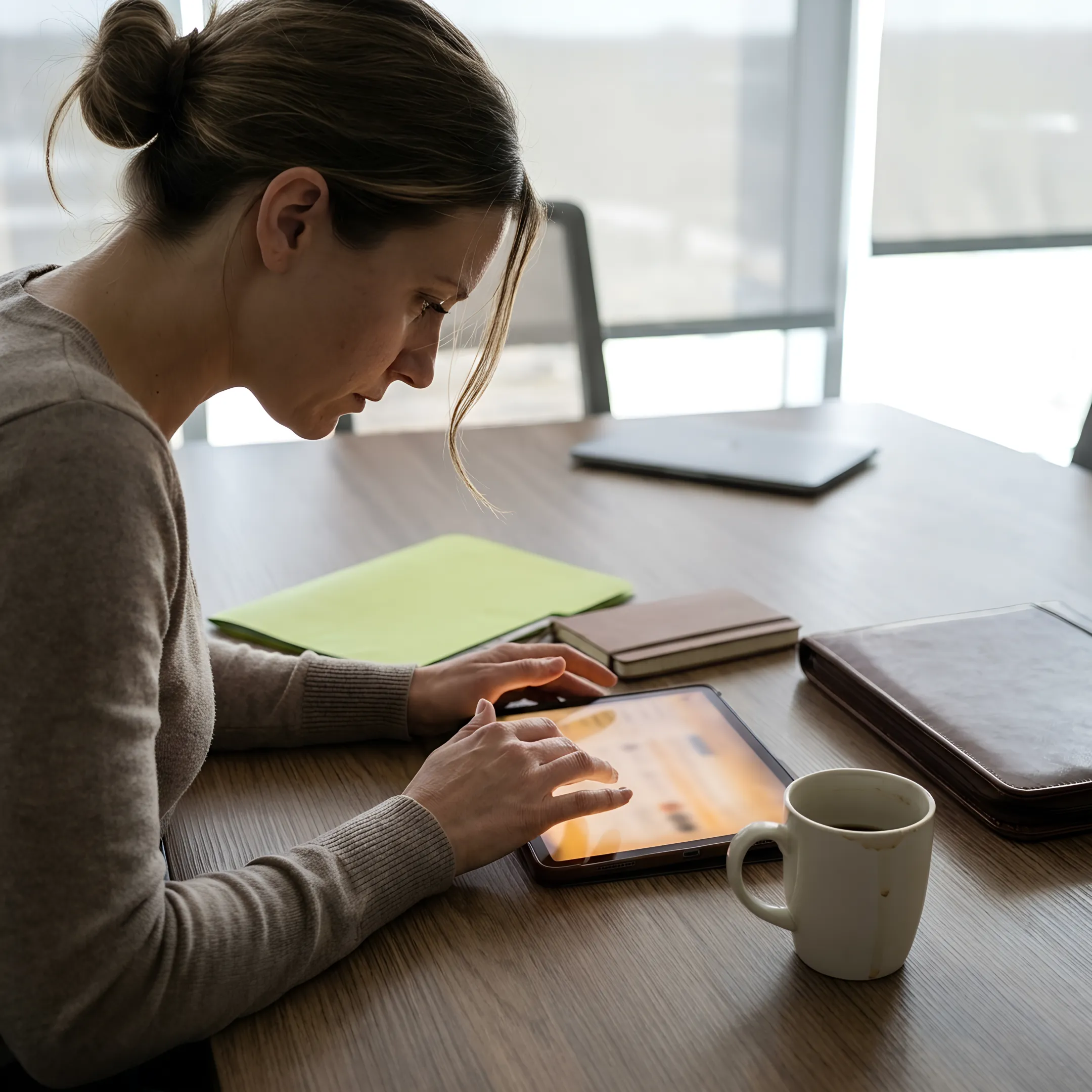 Human resources executive evaluating backup care vendor comparison metrics