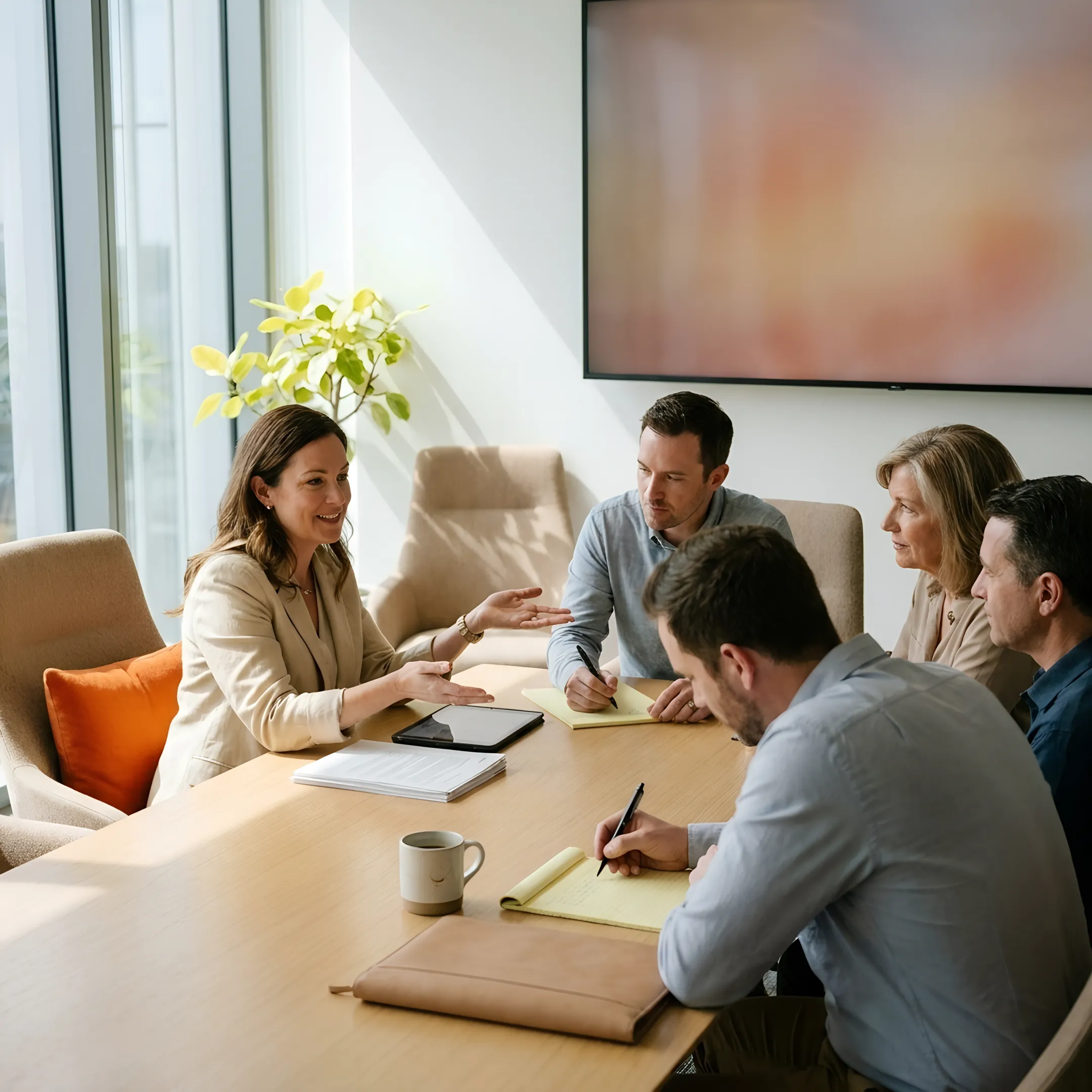 HR leader reviewing dependent care assistance benefits with working parents