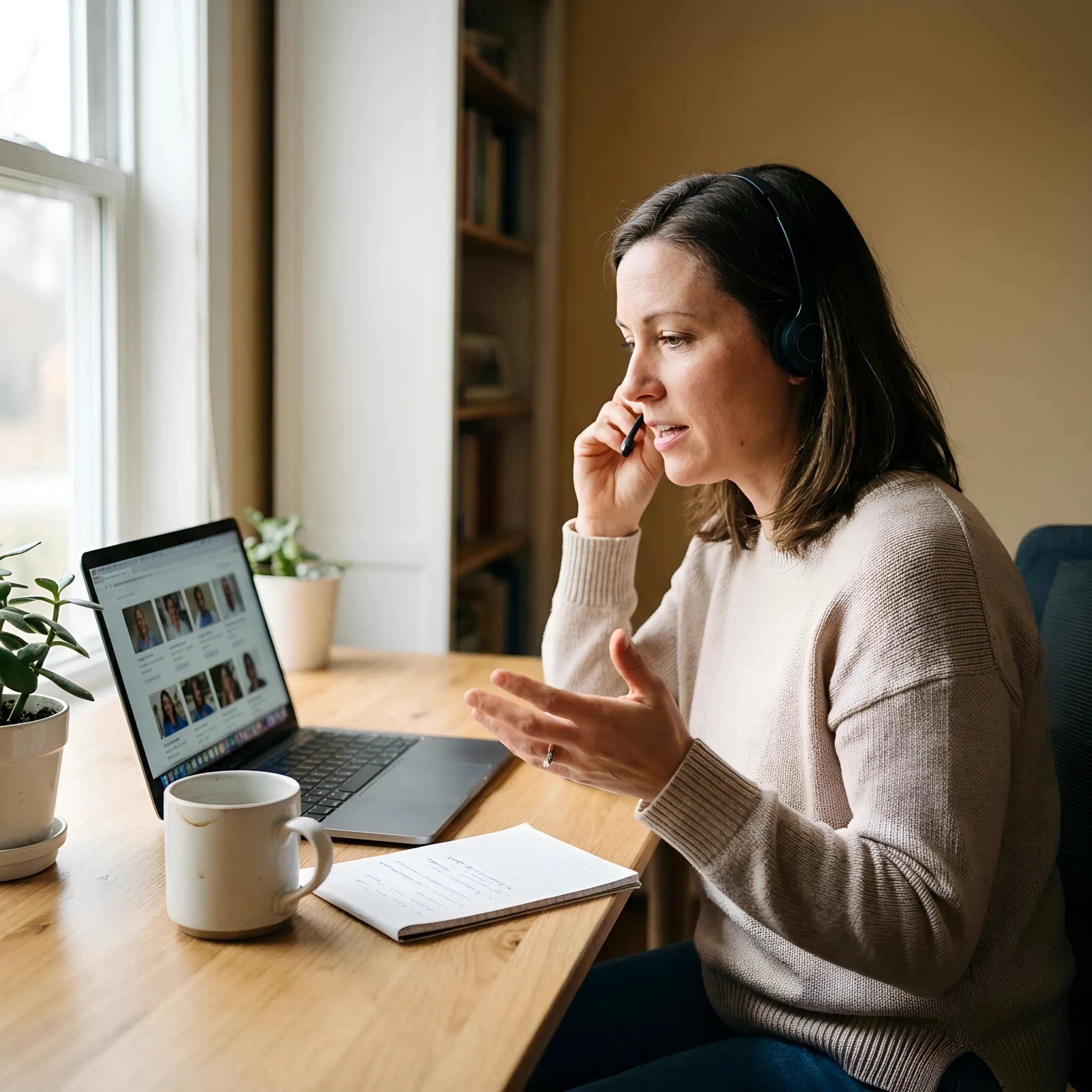 Care consultant supporting a family with a disabled dependent