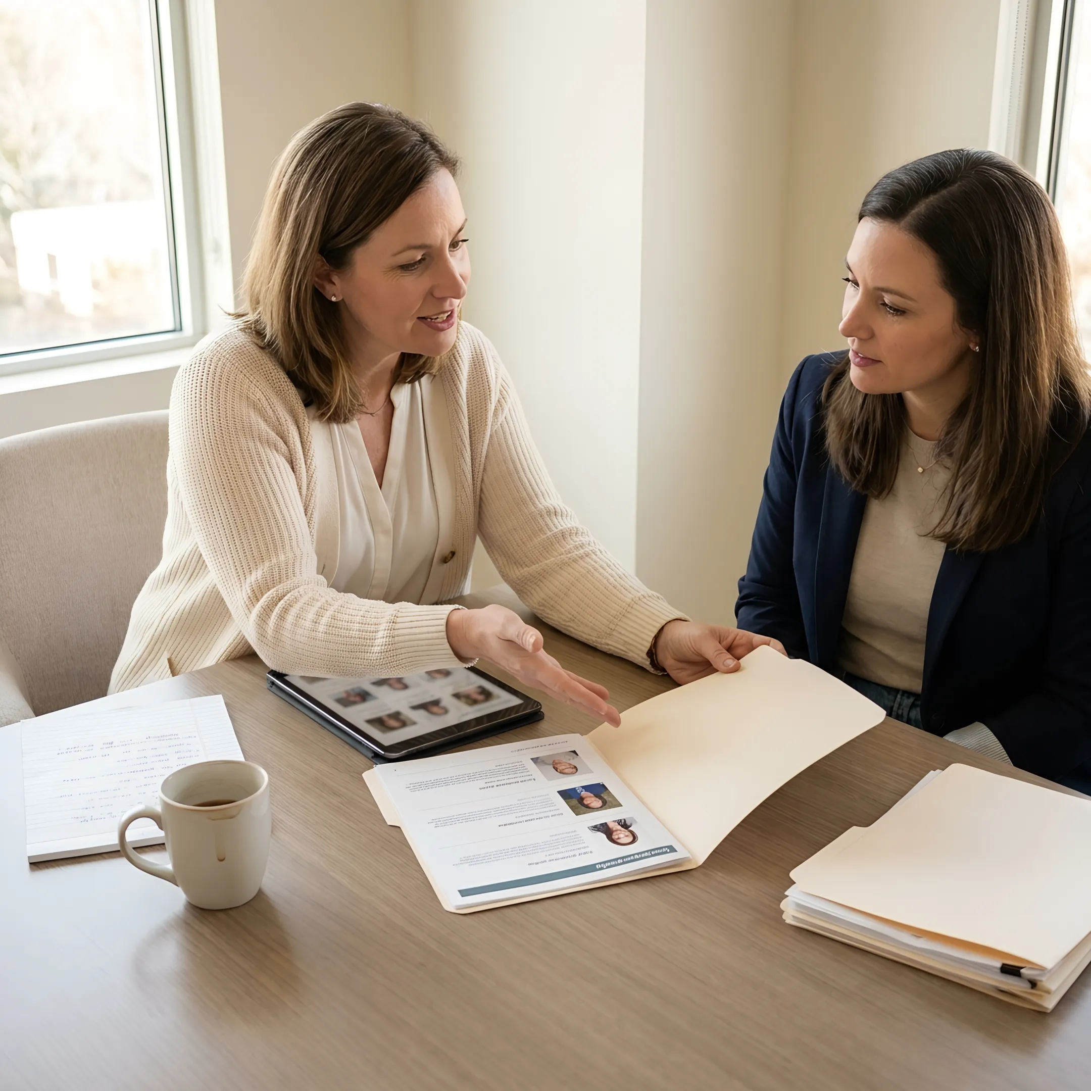 Care consultant securing childcare for an employee