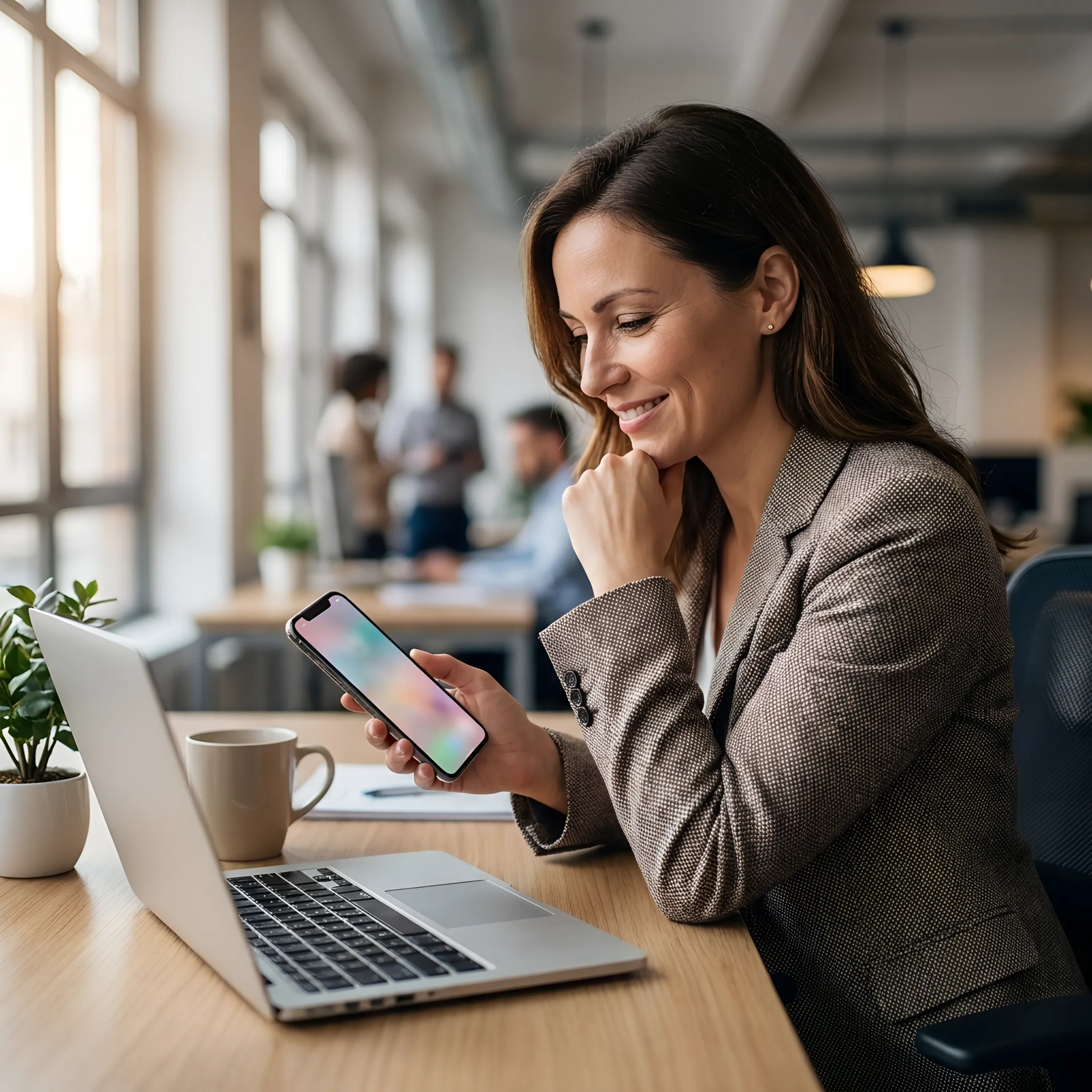 Employee receiving verified childcare options