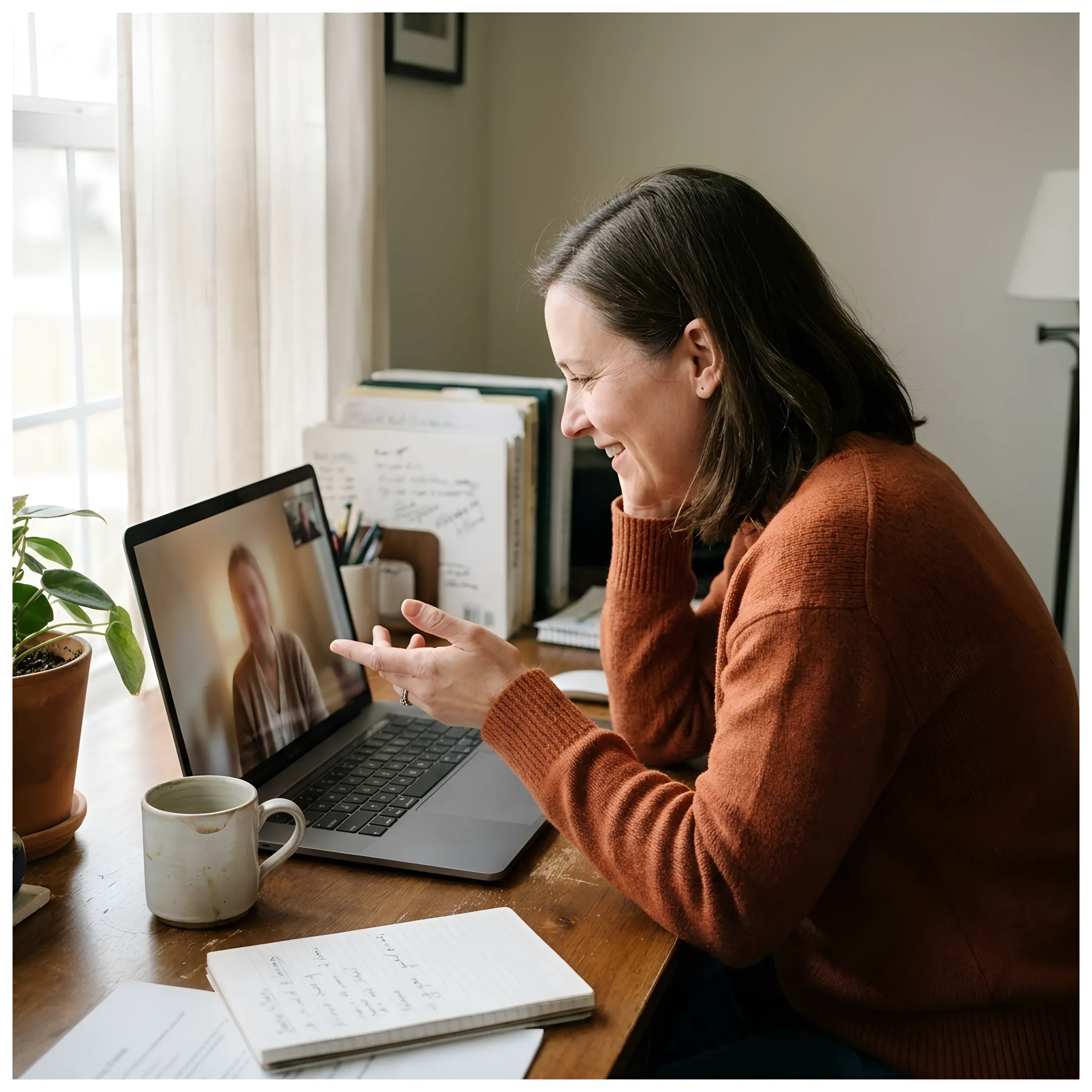 Employee receiving 1:1 support from a dedicated care consultant
